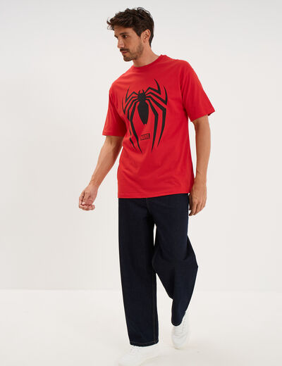 T-shirt &agrave; manches courtes Spider-Man rouge homme