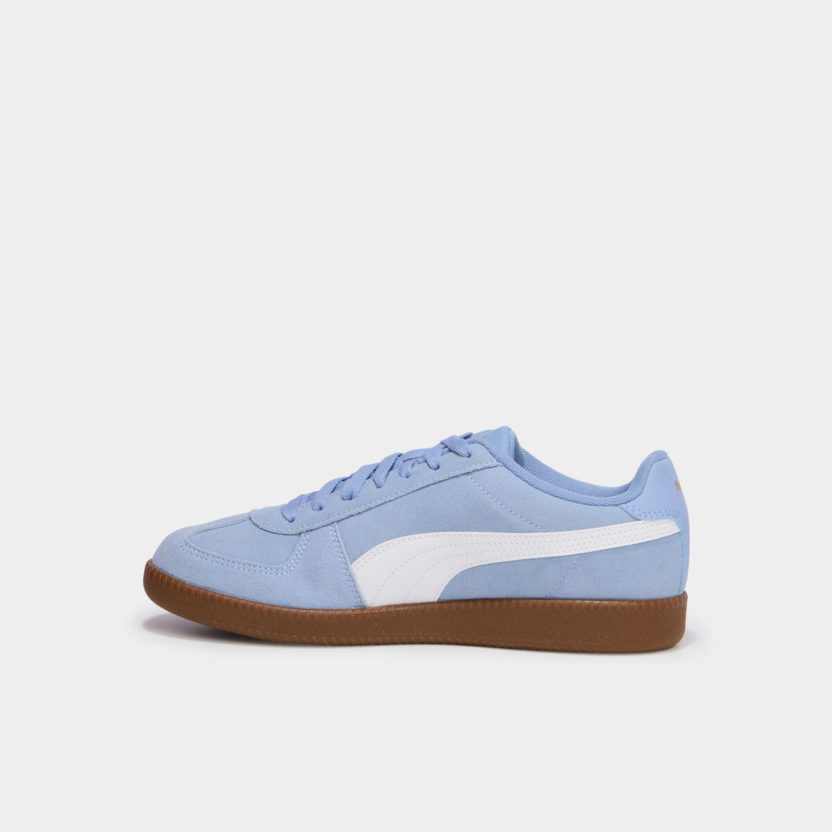 Baskets &agrave; lacets effet su&eacute;dine Puma bleu pastel femme