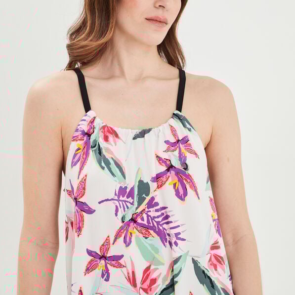 debardeur bretelles larges ecru femme Débardeur bretelles larges ecru femme