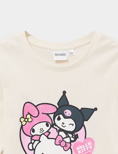 Ensemble pyjama pantalon Hello Kitty blanc fille