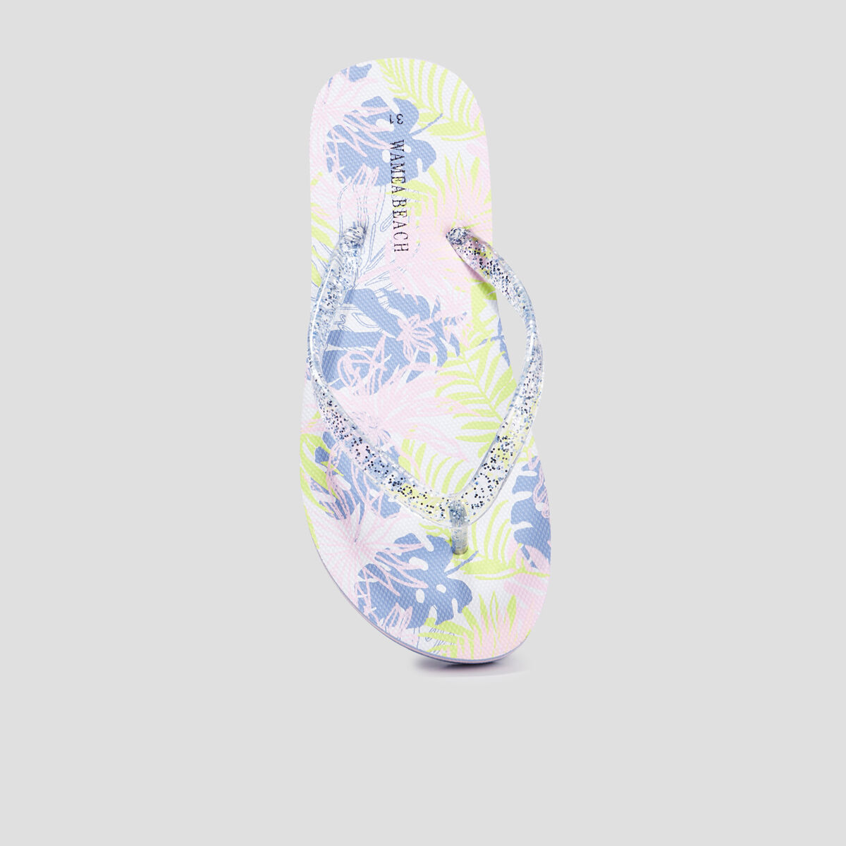Tongs d&eacute;tails paillet&eacute;s Wamea Beach multicolore fille