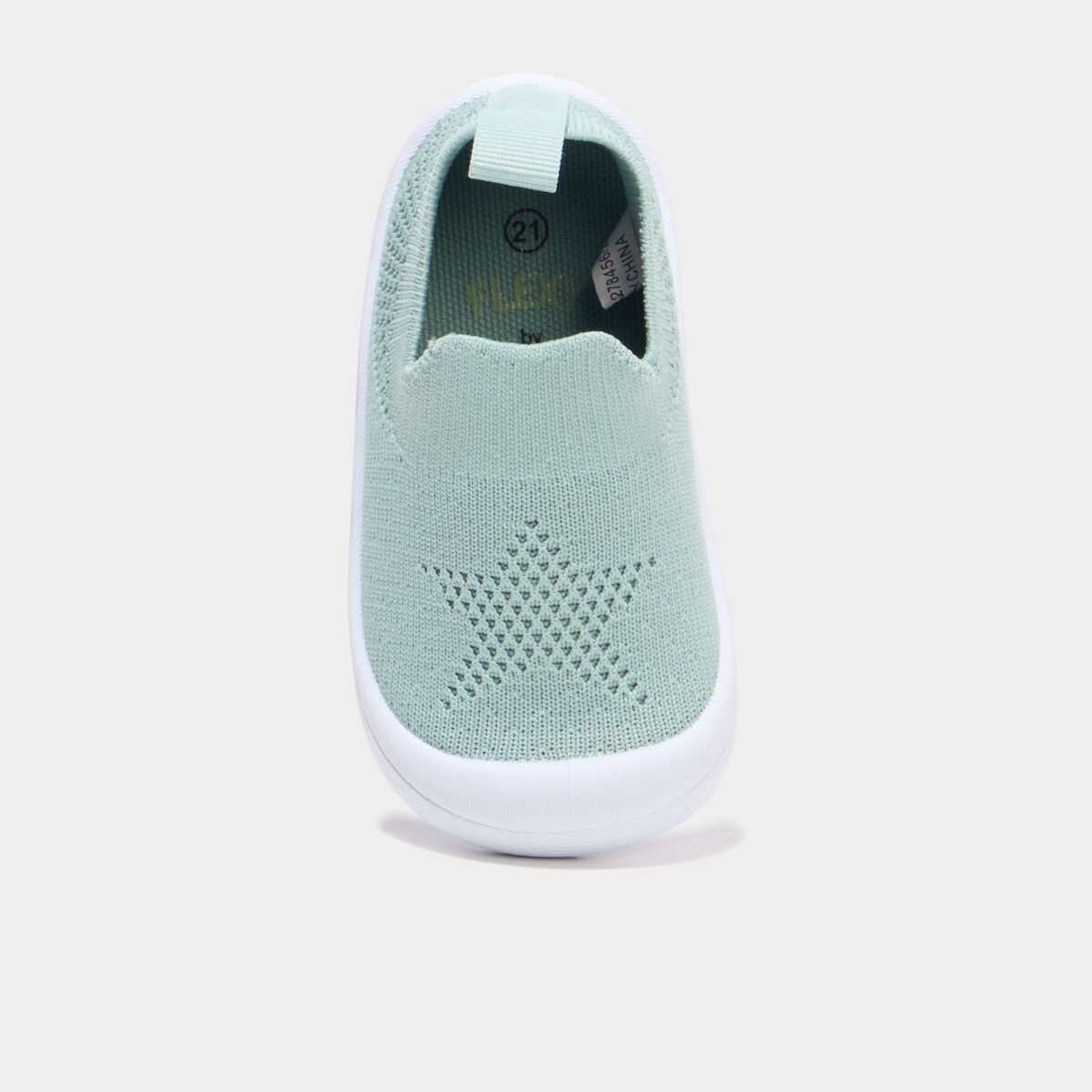 Baskets bout renforc&eacute; &agrave; semelle souple vert olive b&eacute;b&eacute; gar&ccedil;on