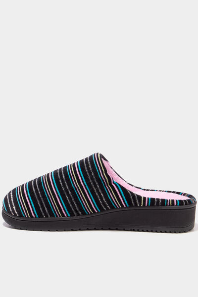 Chaussons mules lavables Isotoner vert turquoise femme