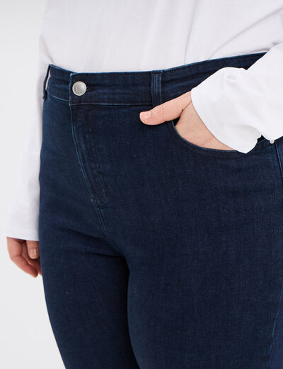 Jeans straight taille haute Modavista denim brut femme grande taille