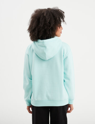 Sweat à capuche hoodie Creeks Original bleu turquoise femme