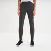 Legging taille haute &eacute;lastiqu&eacute;e gris fonc&eacute; femme