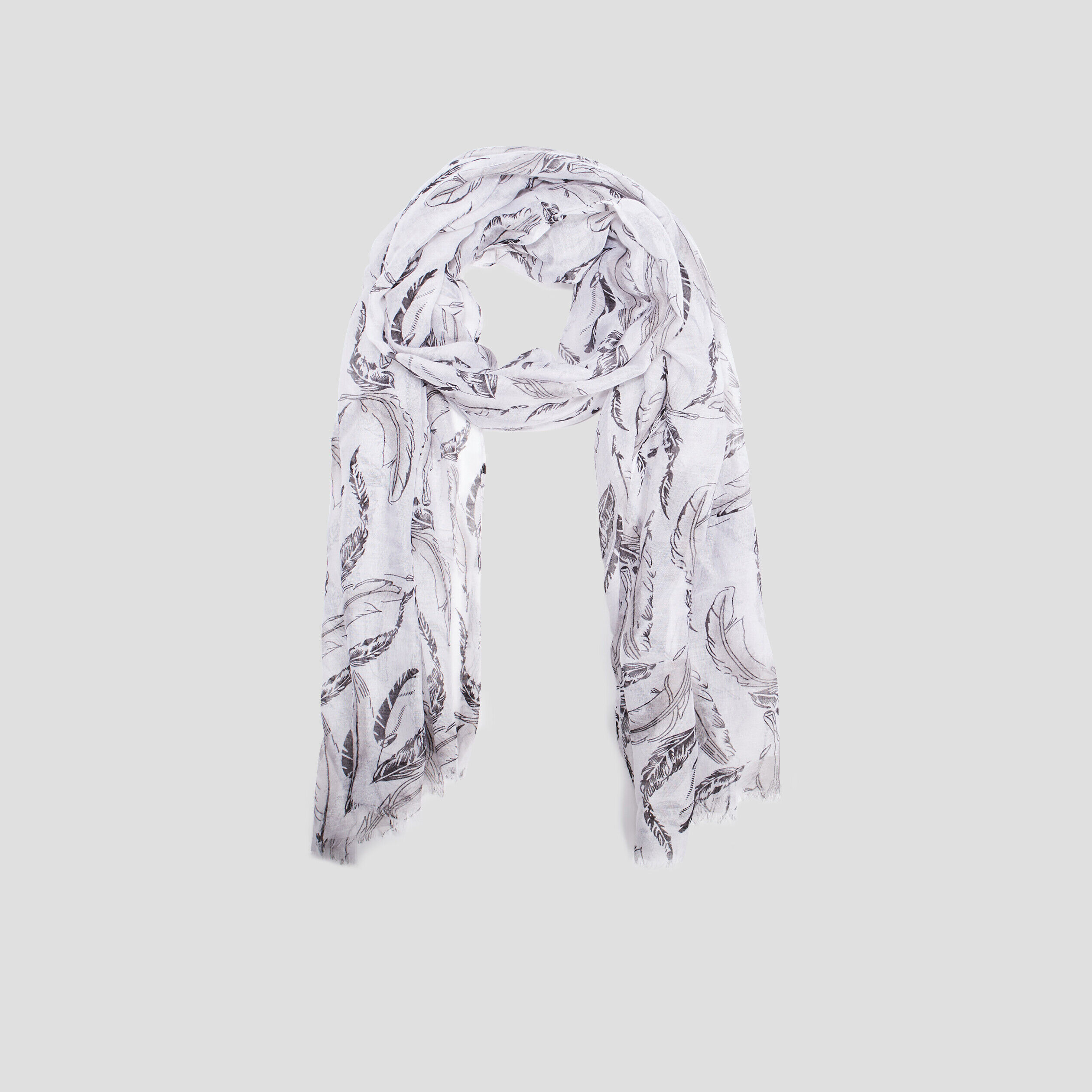Foulard gris femme LH