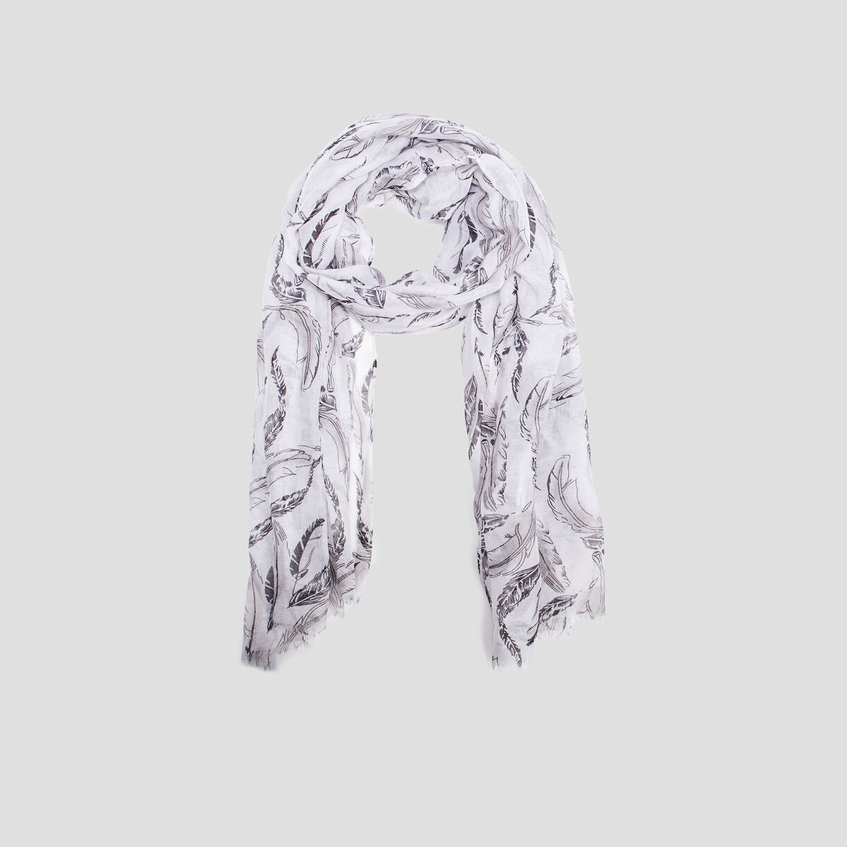 Foulard gris femme