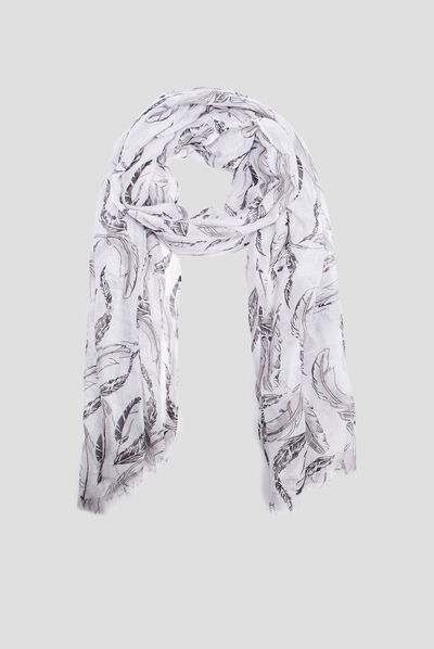 Foulard gris femme