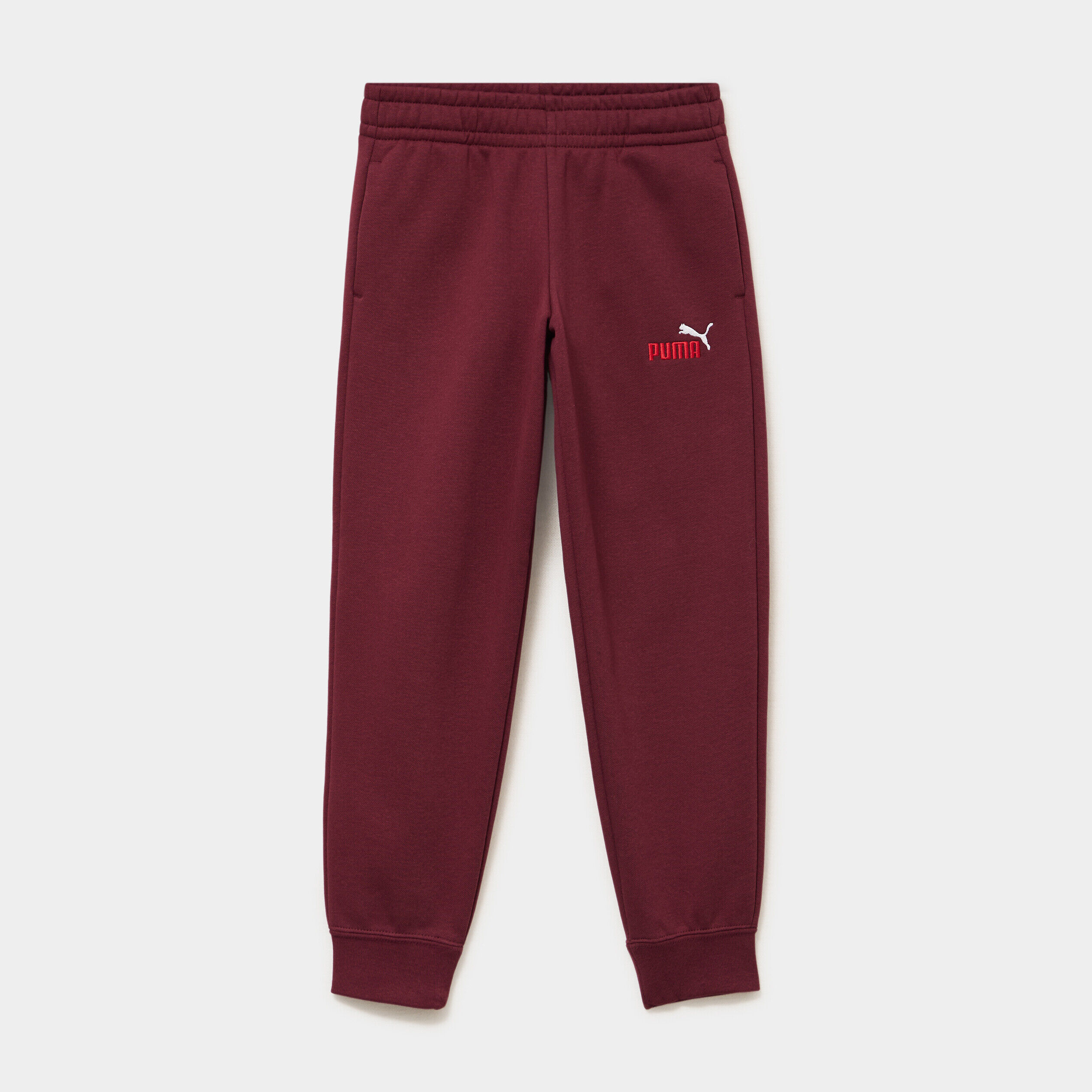 Pantalon de jogging droit Puma bordeaux garçon