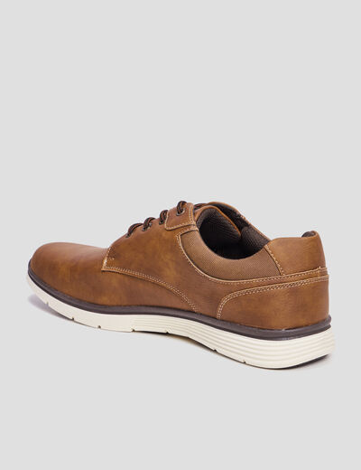 Derbies à lacets marron homme
