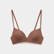 Soutien-gorge triangle bretelles fines marron femme