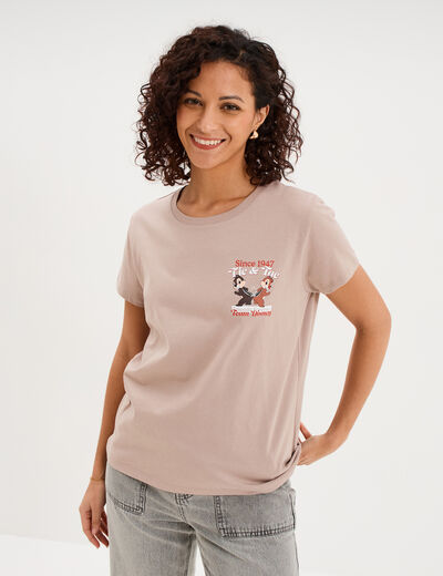 T-shirt manches courtes coton Tic et Tac sable femme