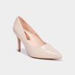 Escarpins vernis &agrave; talons beige femme