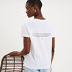 T-shirt EVJF oversize coton blanc femme