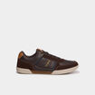 Baskets &agrave; lacets Lee Cooper marron fonc&eacute; homme