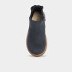 Bottines métallisées avec noeuds bleu marine fille