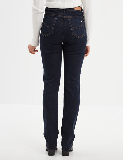 Jeans straight taille standard Creeks denim brut femme