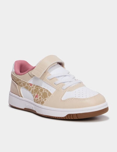 Baskets &agrave; scratchs Puma Rebound Slam sable fille