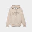 Sweat hoodie 1 poche manches longues beige homme