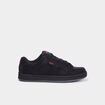 Tennis à lacets bout rond noir homme