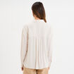 Chemise manches longues beige femme