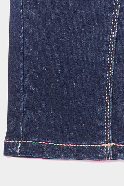 Jean slim ajusté 4 poches denim brut bébé fille