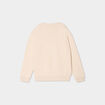 Sweat oversize manches longues col rond ecru garçon