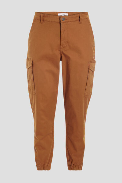 Pantalon cargo camel homme