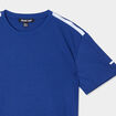 T-shirt oversize manches courtes bleu electrique gar&ccedil;on