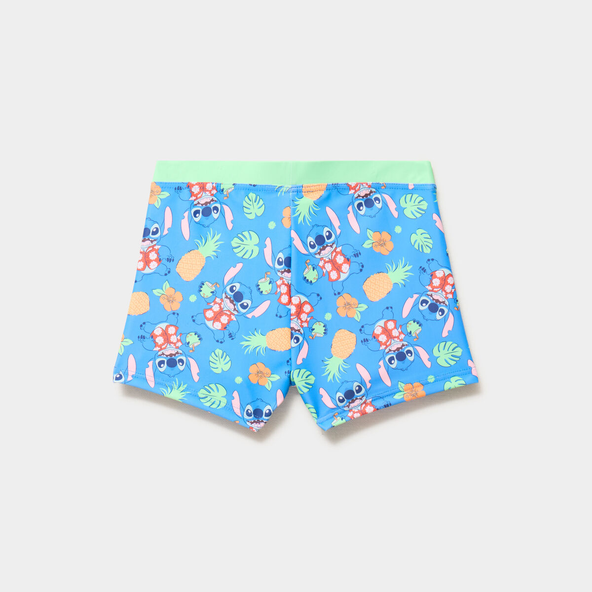 Boxer de bain taille &eacute;lastiqu&eacute;e Stitch bleu gar&ccedil;on