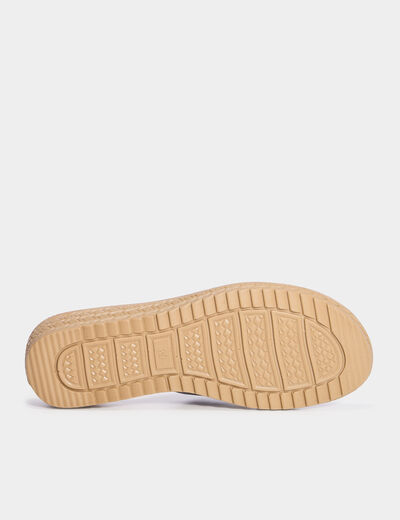 Chaussons mules brides croisées noir femme