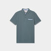 Polo manches courtes 1 poche coton vert foncé homme