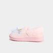Chaussons fourr&eacute;s brod&eacute;s rose fille