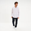 Chemise ajust&eacute;e manches longues blanc homme