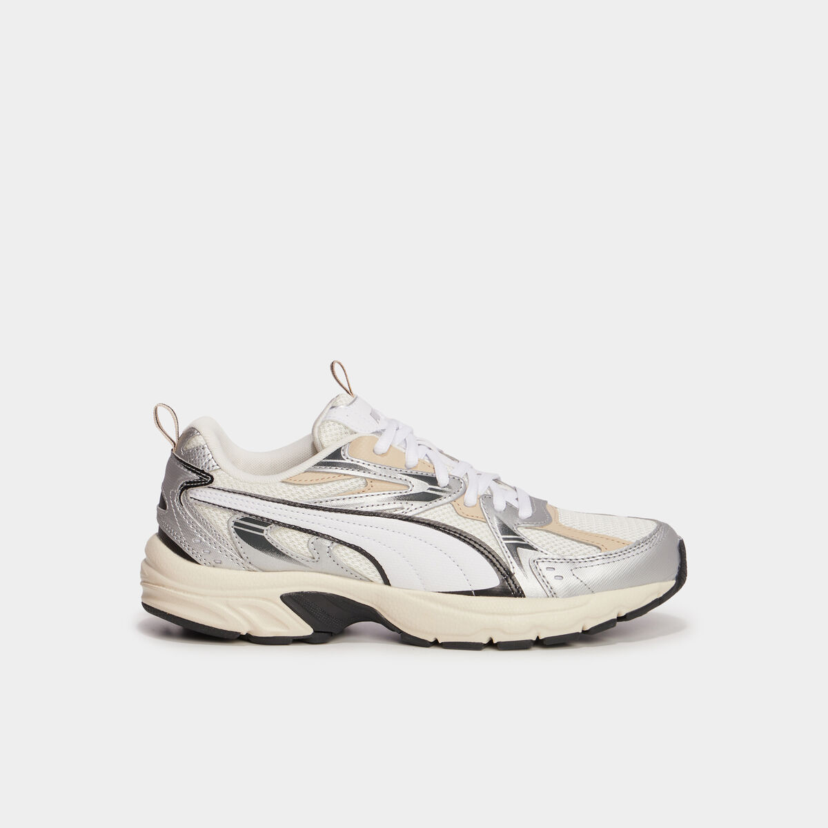 Baskets running Puma Milenio Tech gris argent femme