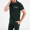 Polo manches courtes 1 poche coton vert foncé homme