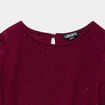 Combinaison pantalon &agrave; paillettes bordeaux fille