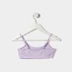 Lot 2 brassières bretelles fines coton mauve fille