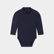 Body col roul&eacute; manches longues coton bleu marine b&eacute;b&eacute; gar&ccedil;on