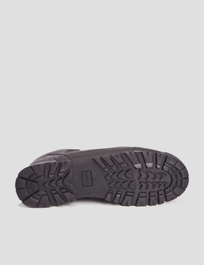 Boots lacées noir homme