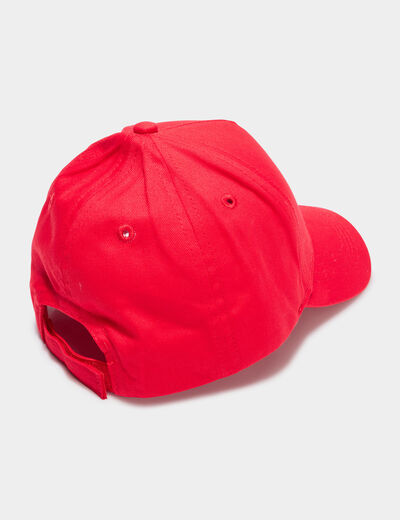 Casquette coton Creeks rouge garçon
