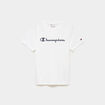 T-shirt manches courtes coton Champion blanc femme