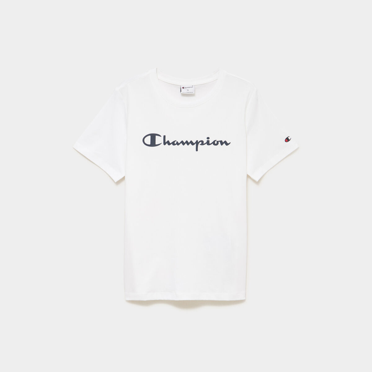 T-shirt manches courtes coton Champion blanc femme