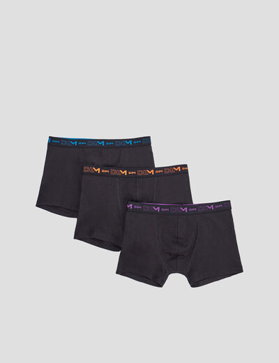 Lot 3 boxers coton stretch DIM multicolore homme