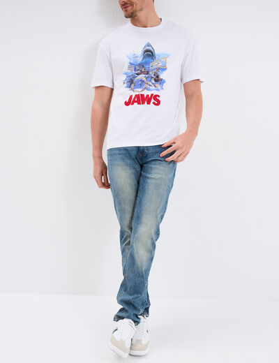 T-shirt coton Les Dents de la mer blanc homme