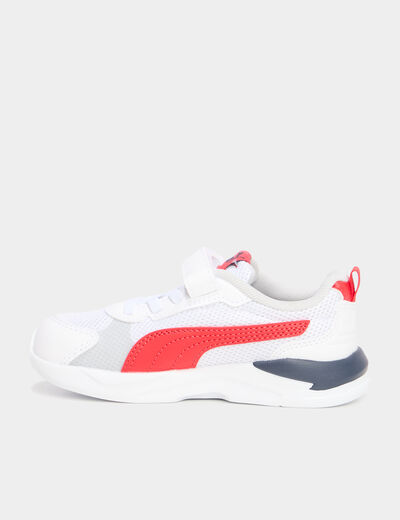 Baskets running à scratchs Puma rouge garçon