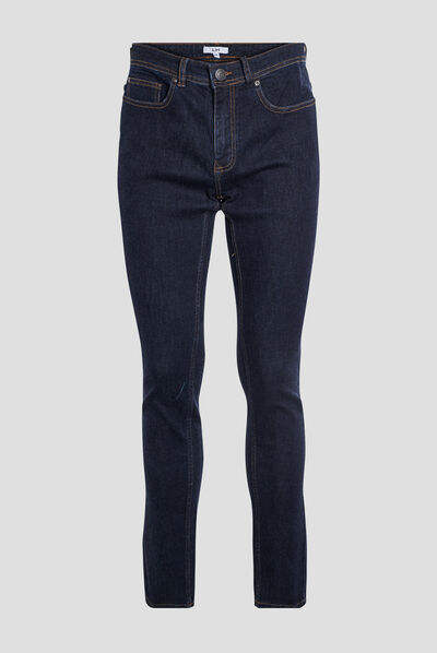 Jeans slim taille standard denim brut homme