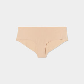 Culotte microfibre sans coutures beige femme