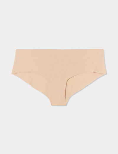 Culotte microfibre sans coutures beige femme